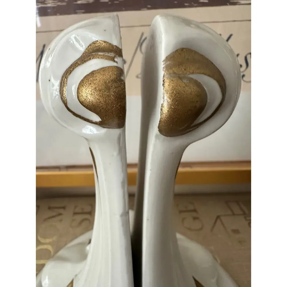Vintage Italian Hollywood Regency Style Gilt Porcelain Brackets Shelves sconces